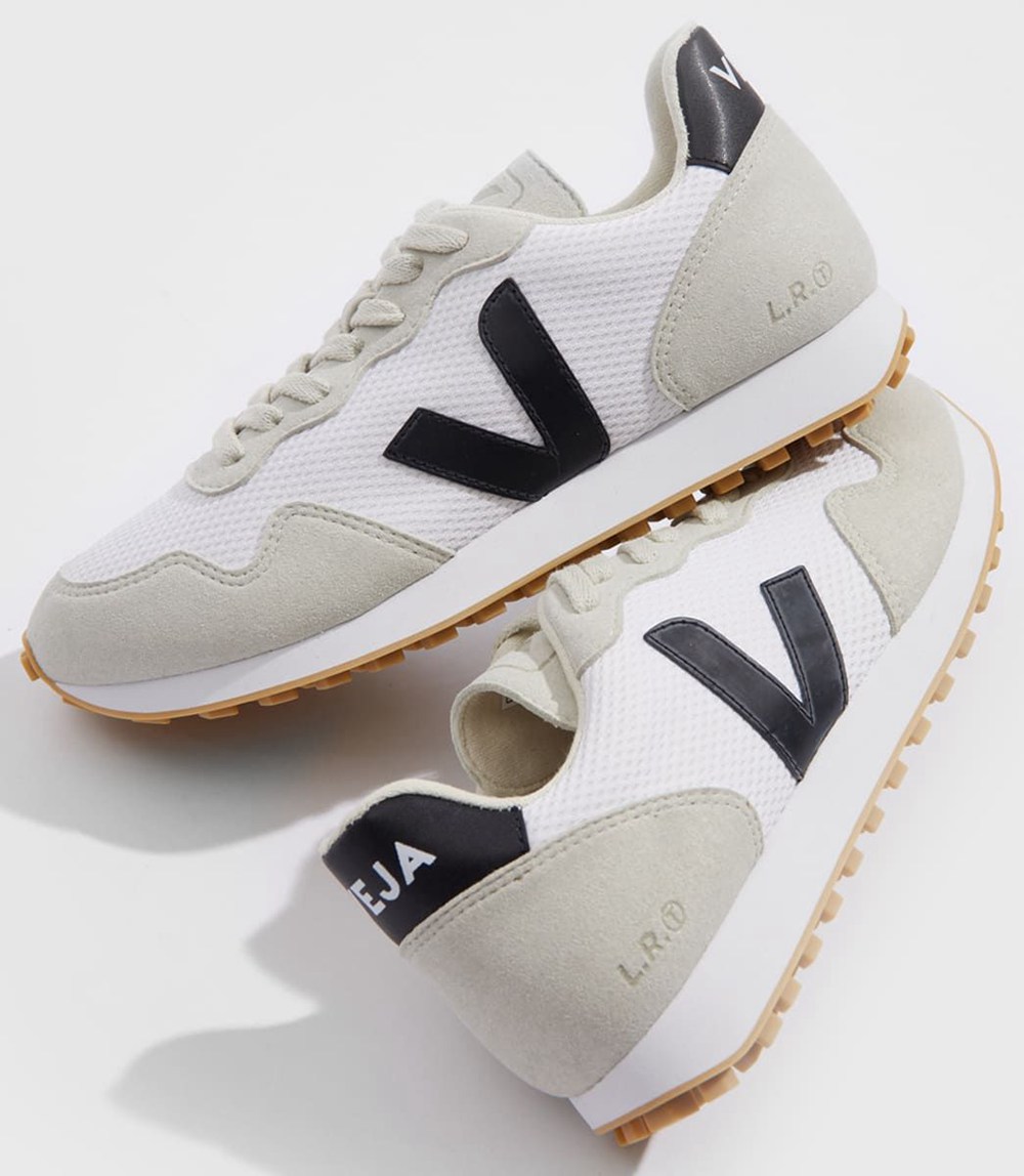 Veja Sneakers Mens - Sdu Rec Alveomesh - White/Black/Beige - 4371LTNJR